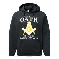 It Took An Oath Freemason Masonic Master Masons Freemasonry Performance Fleece Hoodie