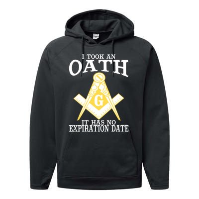 It Took An Oath Freemason Masonic Master Masons Freemasonry Performance Fleece Hoodie