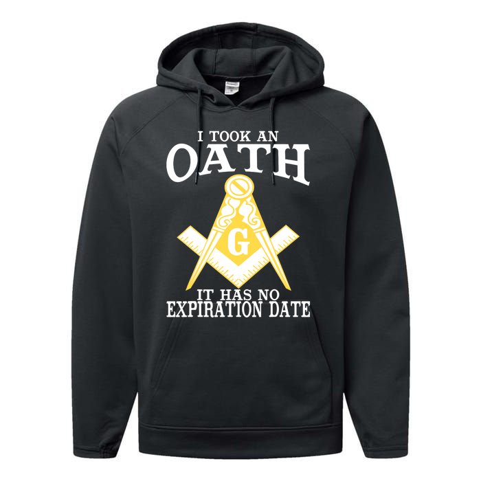 It Took An Oath Freemason Masonic Master Masons Freemasonry Performance Fleece Hoodie