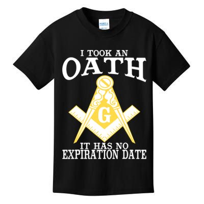It Took An Oath Freemason Masonic Master Masons Freemasonry Kids T-Shirt