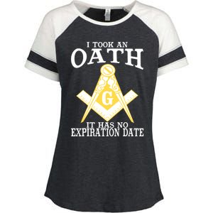 It Took An Oath Freemason Masonic Master Masons Freemasonry Enza Ladies Jersey Colorblock Tee