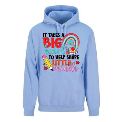 It Takes A Big Heart To Help Shape Little Minds Unisex Surf Hoodie