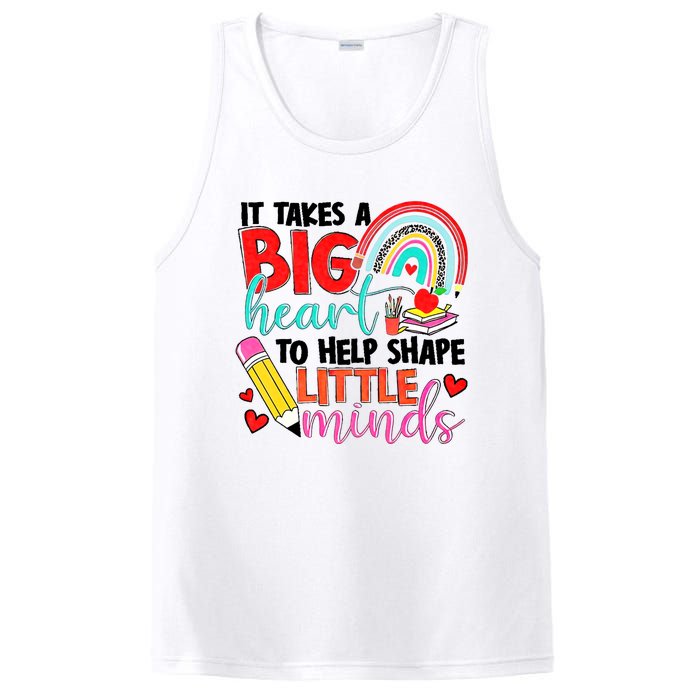 It Takes A Big Heart To Help Shape Little Minds PosiCharge Competitor Tank