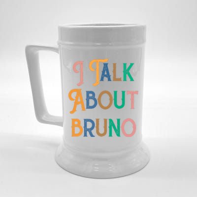 I Talk About Bruno Colorful Beer Stein