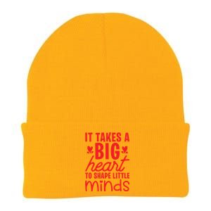 It Takes A Big Heart To Shape Little Minds Teacher Valentine Gift Knit Cap Winter Beanie