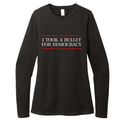 I Took A Bullet For Democracy Expresident Saying Election Womens CVC Long Sleeve Shirt