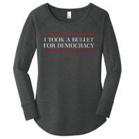 I Took A Bullet For Democracy Expresident Saying Election Women's Perfect Tri Tunic Long Sleeve Shirt