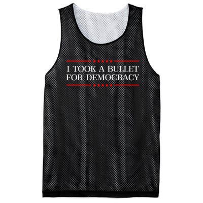 I Took A Bullet For Democracy Expresident Saying Election Mesh Reversible Basketball Jersey Tank