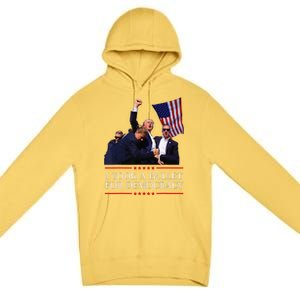 I Took A Bullet For Democracy Expresident Saying Election Premium Pullover Hoodie