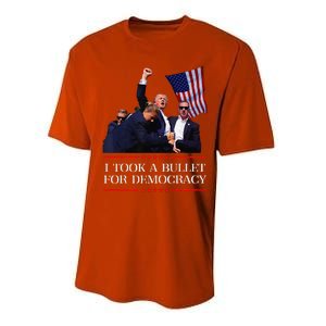 I Took A Bullet For Democracy Expresident Saying Election Performance Sprint T-Shirt