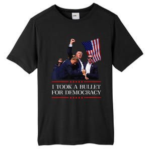 I Took A Bullet For Democracy Expresident Saying Election Tall Fusion ChromaSoft Performance T-Shirt