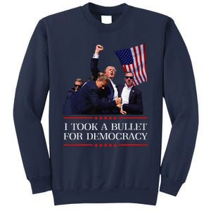 I Took A Bullet For Democracy Expresident Saying Election Sweatshirt