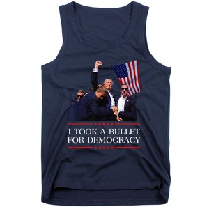 I Took A Bullet For Democracy Expresident Saying Election Tank Top