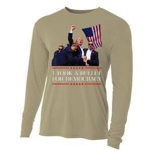 I Took A Bullet For Democracy Expresident Saying Election Cooling Performance Long Sleeve Crew