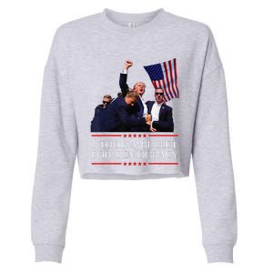 I Took A Bullet For Democracy Expresident Saying Election Cropped Pullover Crew