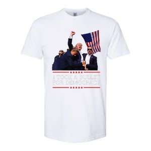 I Took A Bullet For Democracy Expresident Saying Election Softstyle CVC T-Shirt