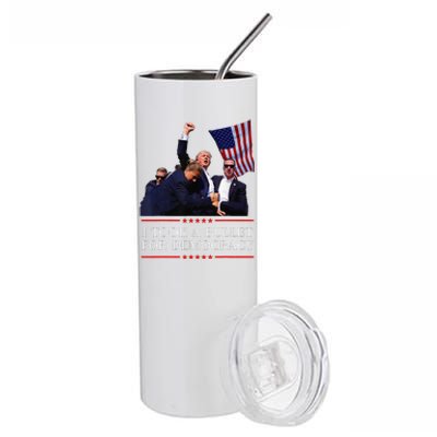 I Took A Bullet For Democracy Expresident Saying Election Stainless Steel Tumbler