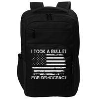 I Took A Bullet For Democracy Funny For Democracy Funny Political American Quote Impact Tech Backpack