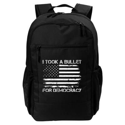 I Took A Bullet For Democracy Funny For Democracy Funny Political American Quote Daily Commute Backpack