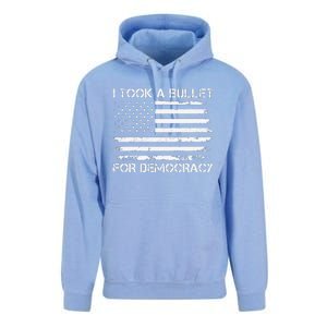 I Took A Bullet For Democracy Funny For Democracy Funny Political American Quote Unisex Surf Hoodie