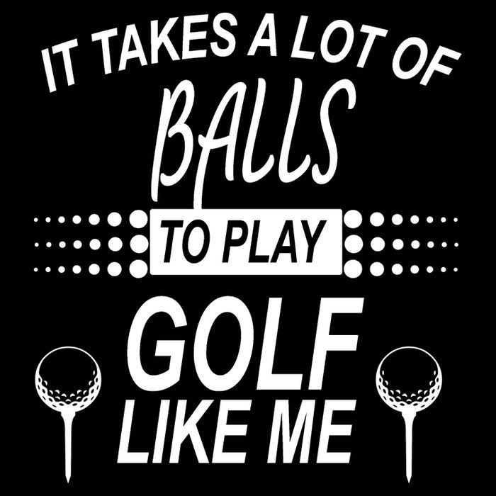 It Takes A Lot Of Balls To Play Golf Like Me City Backpack