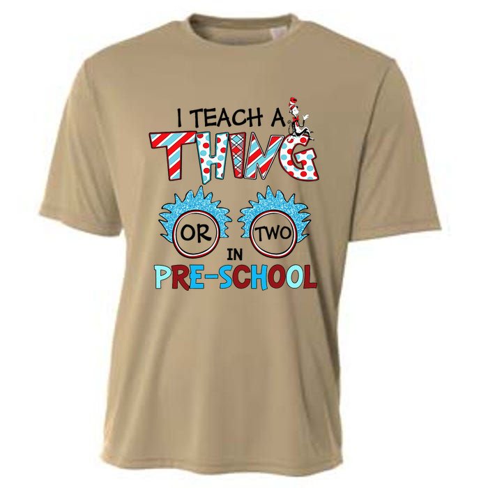 I Teach A Thing Or Two In Pre School Back To School Team Cooling Performance Crew T-Shirt