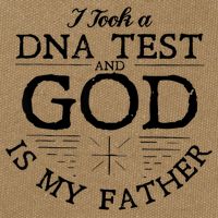 I Took A Dna Test God Is My Father Jesus Christian Cotton Canvas Backpack