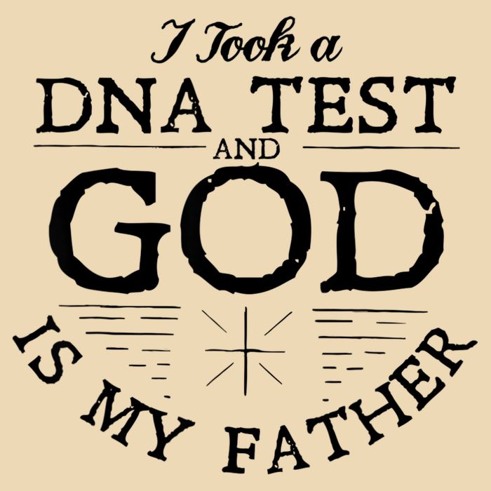 I Took A Dna Test God Is My Father Jesus Christian Drawstring Bag