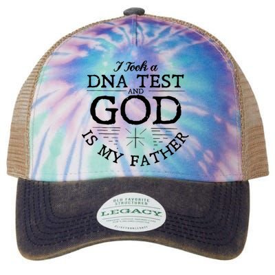 I Took A Dna Test God Is My Father Jesus Christian Legacy Tie Dye Trucker Hat