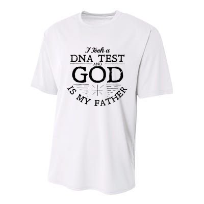 I Took A Dna Test God Is My Father Jesus Christian Youth Performance Sprint T-Shirt
