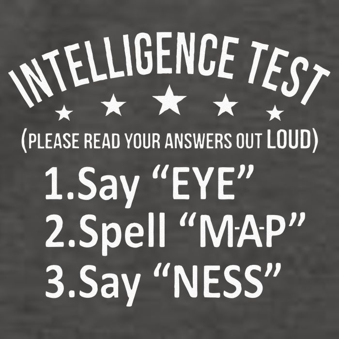 Intelligence Test Adult Humor Funny Sarcasm Graphic Vector Backpack