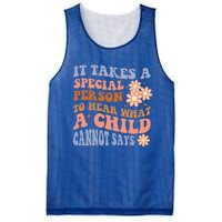 It Takes A Special Person To Hear What A Cannot Say Gift Mesh Reversible Basketball Jersey Tank