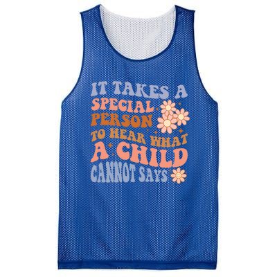 It Takes A Special Person To Hear What A Cannot Say Gift Mesh Reversible Basketball Jersey Tank