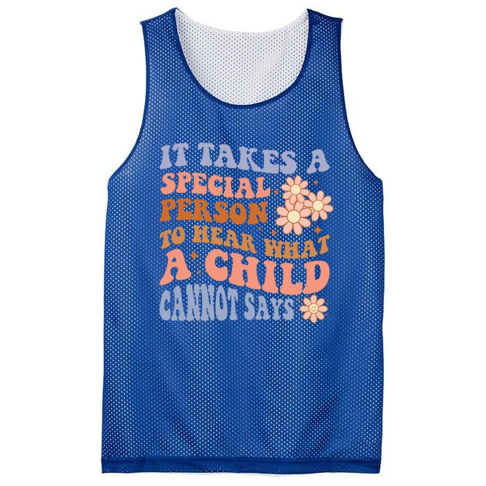 It Takes A Special Person To Hear What A Cannot Say Gift Mesh Reversible Basketball Jersey Tank