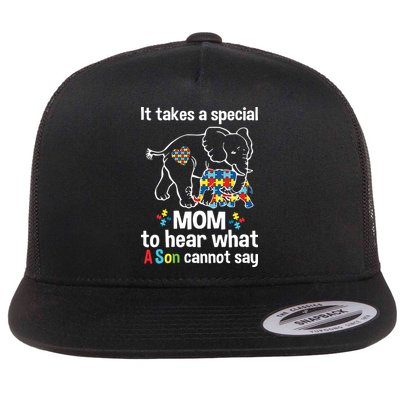It Takes A Special Mom To Hear What A Son Cannot Say Autism Mom Autism Awareness Flatbill Hat
