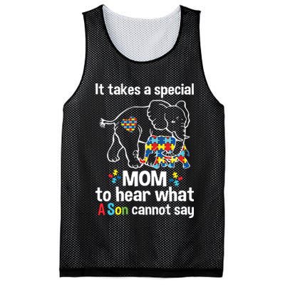 It Takes A Special Mom To Hear What A Son Cannot Say Autism Mom Autism Awareness Mesh Reversible Basketball Jersey Tank