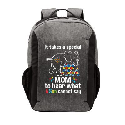 It Takes A Special Mom To Hear What A Son Cannot Say Autism Mom Autism Awareness Vector Backpack