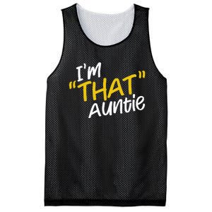 Im That Auntie Funny Best Aunt Mesh Reversible Basketball Jersey Tank