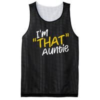 Im That Auntie Funny Best Aunt Mesh Reversible Basketball Jersey Tank