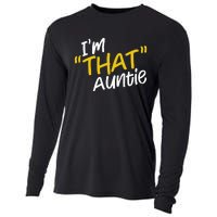 Im That Auntie Funny Best Aunt Cooling Performance Long Sleeve Crew