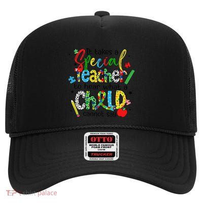 It Takes A Special Person To Hear What A Child Cannot Say High Crown Mesh Back Trucker Hat