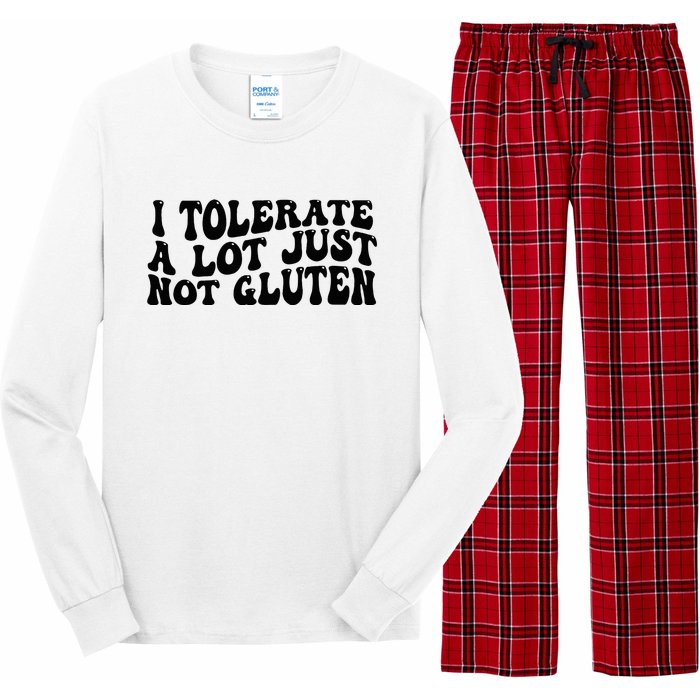 I Tolerate A Lot Just Not Gluten Long Sleeve Pajama Set