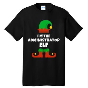 IM The Administrator Elf Family Pajama Christmas Admin Tall T-Shirt