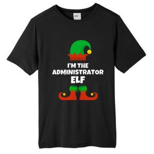 IM The Administrator Elf Family Pajama Christmas Admin Tall Fusion ChromaSoft Performance T-Shirt