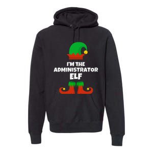 IM The Administrator Elf Family Pajama Christmas Admin Premium Hoodie