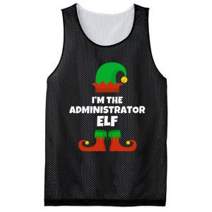 IM The Administrator Elf Family Pajama Christmas Admin Mesh Reversible Basketball Jersey Tank