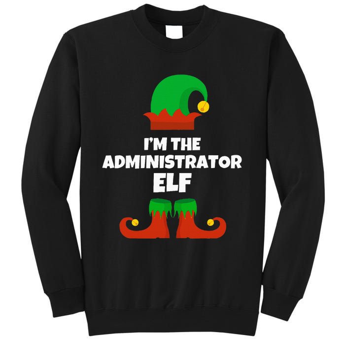 IM The Administrator Elf Family Pajama Christmas Admin Tall Sweatshirt