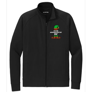 IM The Administrator Elf Family Pajama Christmas Admin Stretch Full-Zip Cadet Jacket