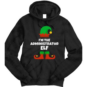 IM The Administrator Elf Family Pajama Christmas Admin Tie Dye Hoodie