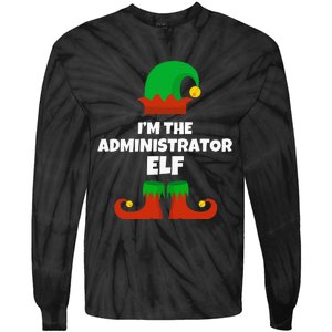 IM The Administrator Elf Family Pajama Christmas Admin Tie-Dye Long Sleeve Shirt